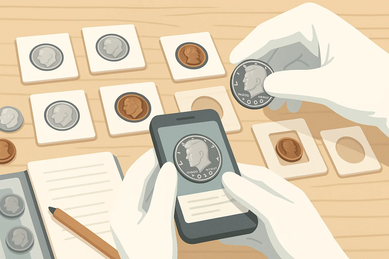 A comparison of 2 different dimes from 2021.